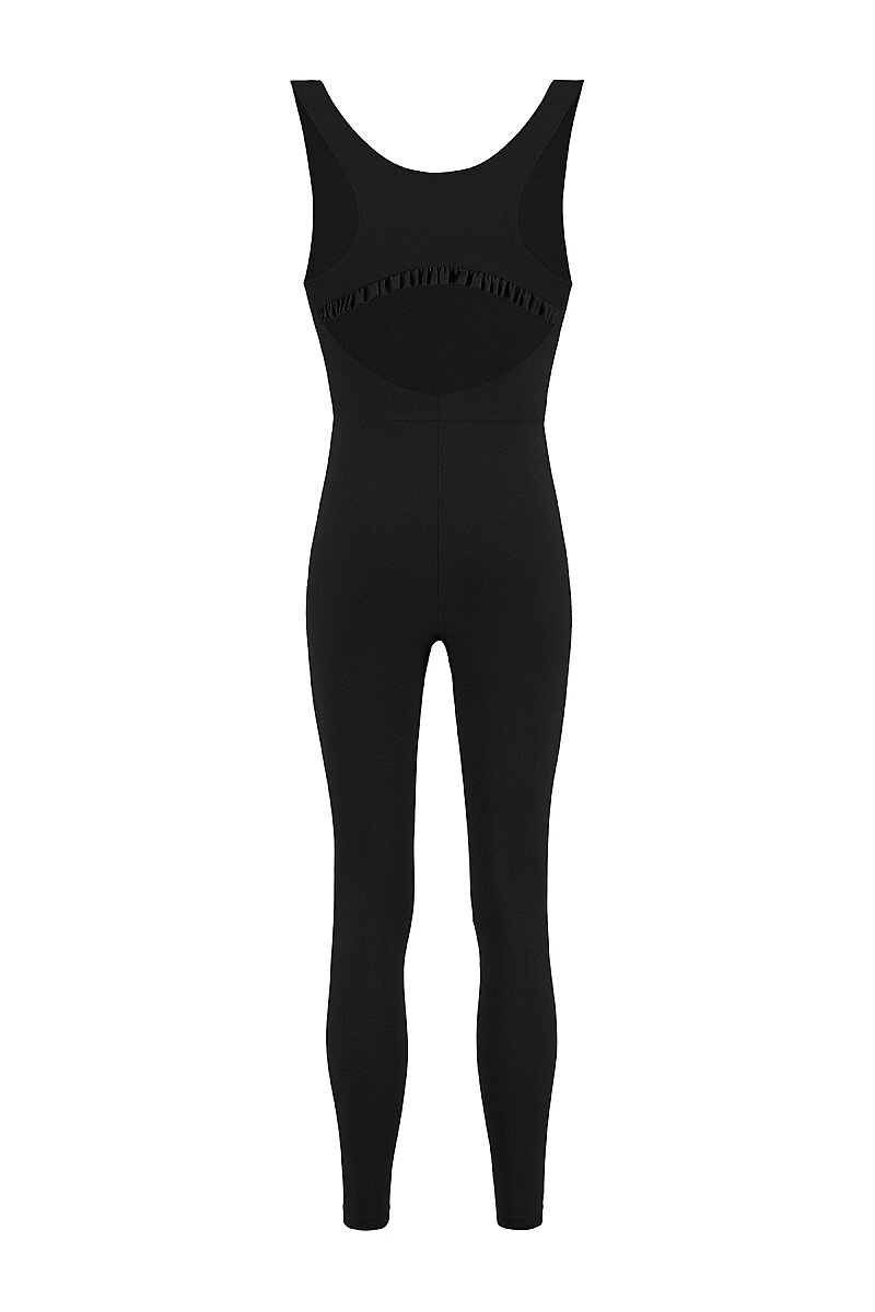 ARIANA - COMPRESSIVE JUMPSUIT W/ RUFFLE BACK - 5