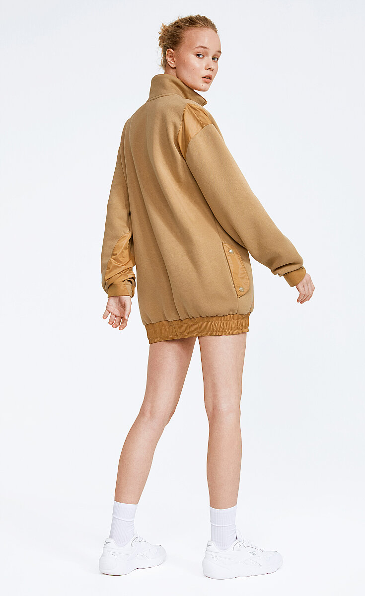 CAMERON - FLEECE YELKEN KUMAŞ DETAY SWEAT-DRESS - 6