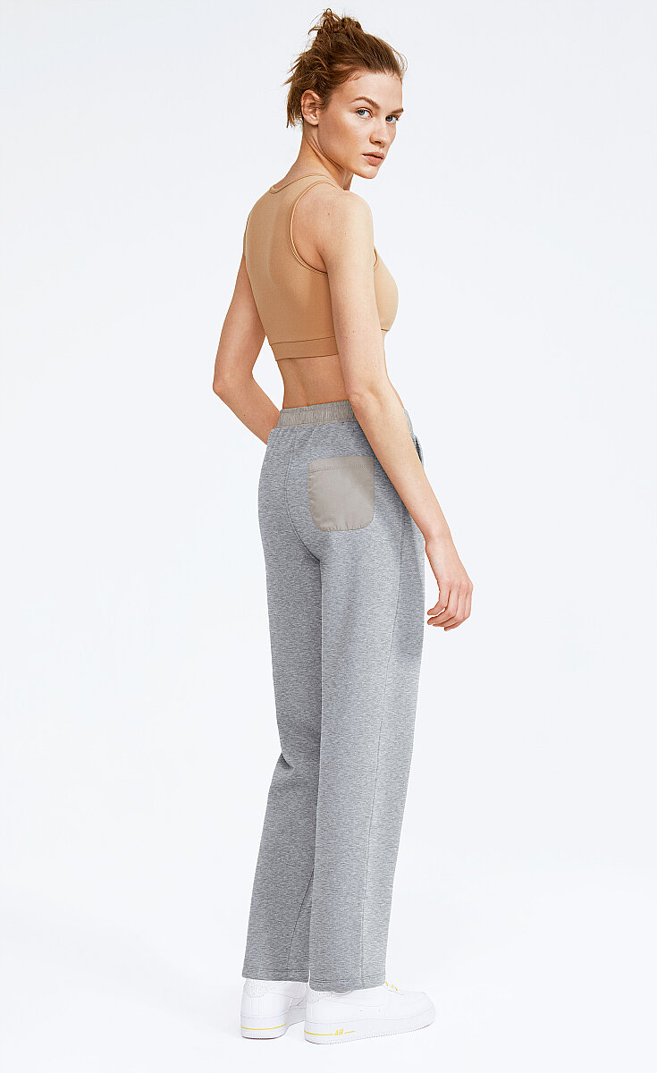 DAKOTA - FLEECE YÜKSEK BEL BOL KESİM EŞOFMAN ALT - 14