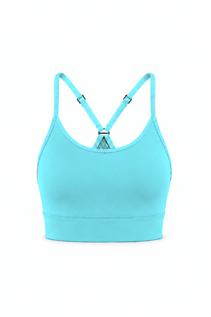 DEBORAH - CROSS BACK MESH DETAIL SPORTS BRA - 12