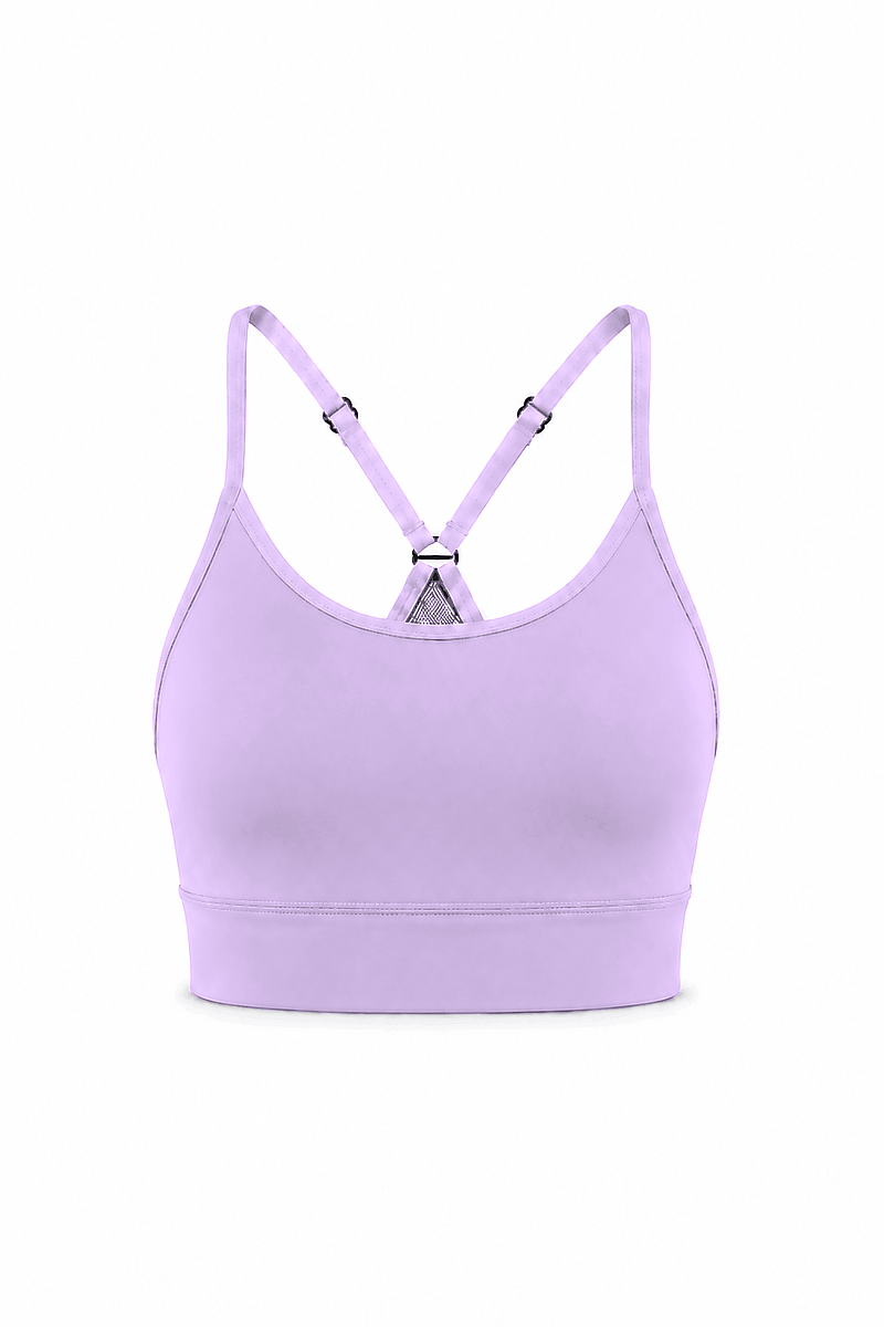 DEBORAH - CROSS BACK MESH DETAIL SPORTS BRA - 16