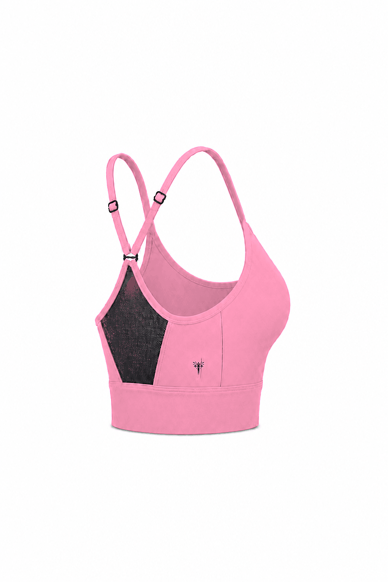 DEBORAH - CROSS BACK MESH DETAIL SPORTS BRA - 7