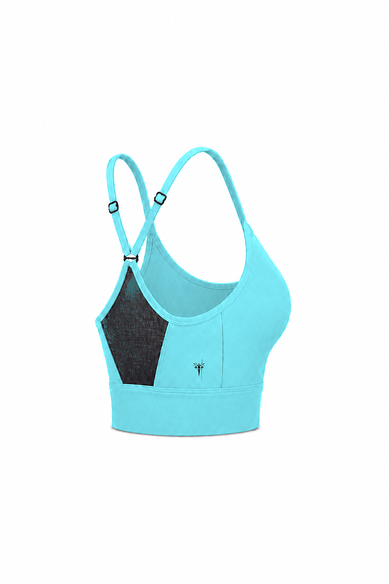DEBORAH - CROSS BACK MESH DETAIL SPORTS BRA - 13