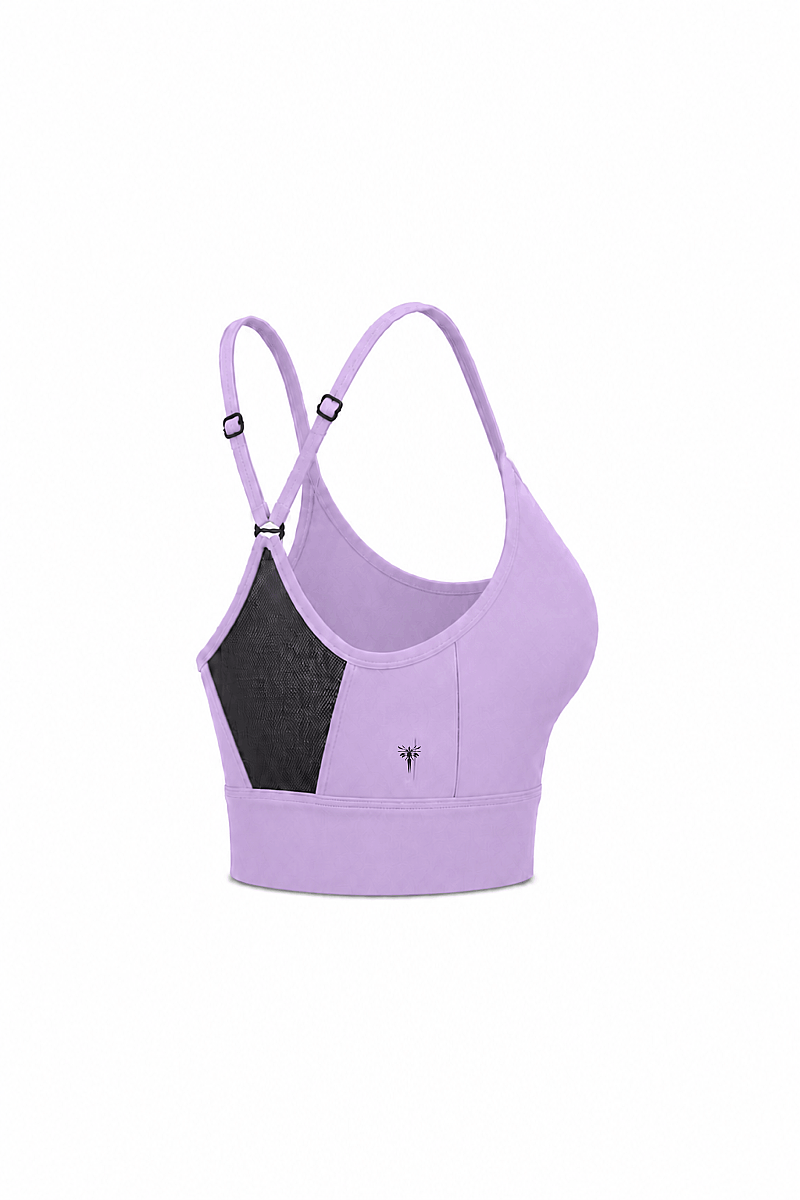 DEBORAH - CROSS BACK MESH DETAIL SPORTS BRA - 17