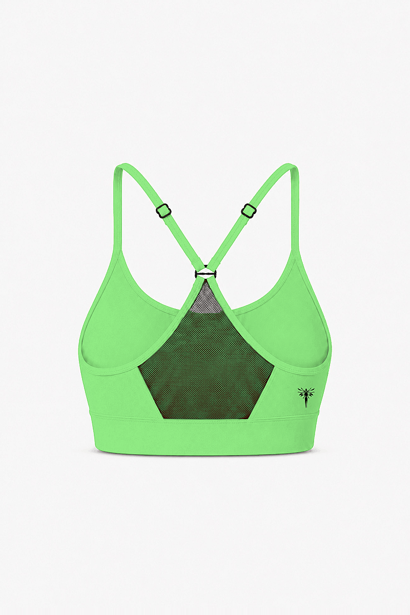 DEBORAH - CROSS BACK MESH DETAIL SPORTS BRA - 5