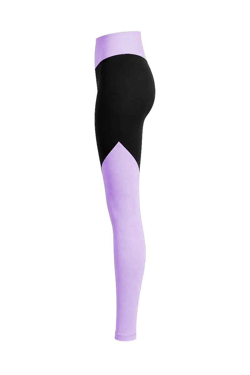 EVELYN - CROSSOVER WAIST COLORBLOCK LEGGINGS - 14