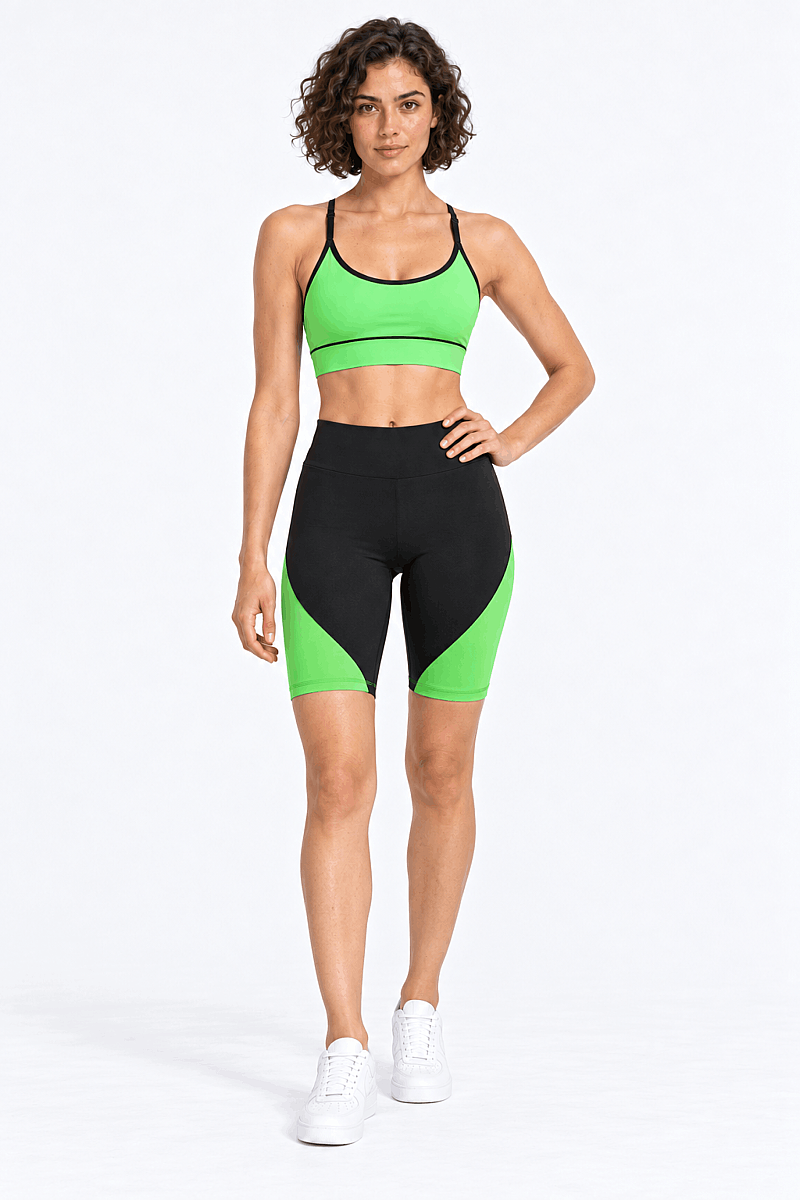 JANET - YÜKSEK BEL COLORBLOCK BIKER TAYT - 3