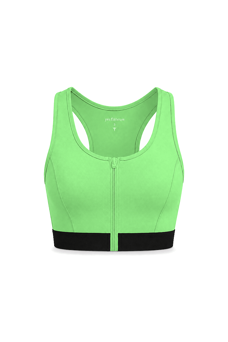 JASMINE - ZIP-UP FRONT DETAIL SPORTS BRA - (1)
