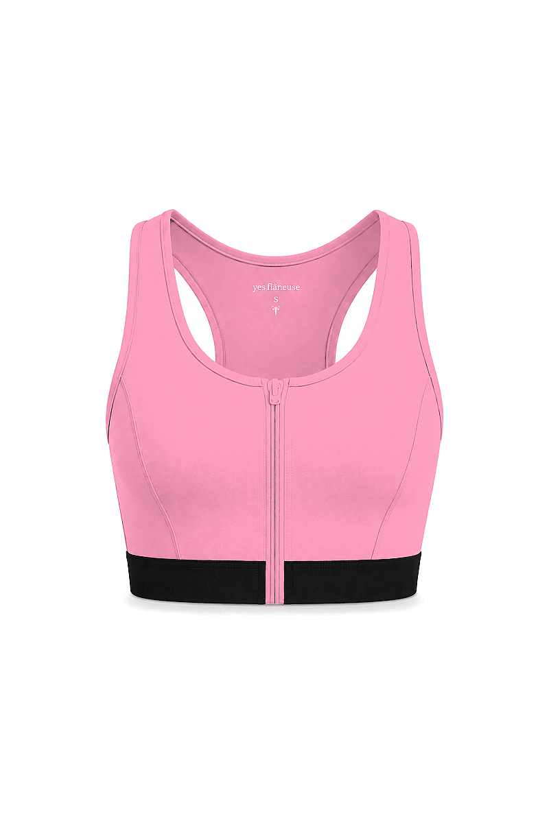 JASMINE - ZIP-UP FRONT DETAIL SPORTS BRA - 6