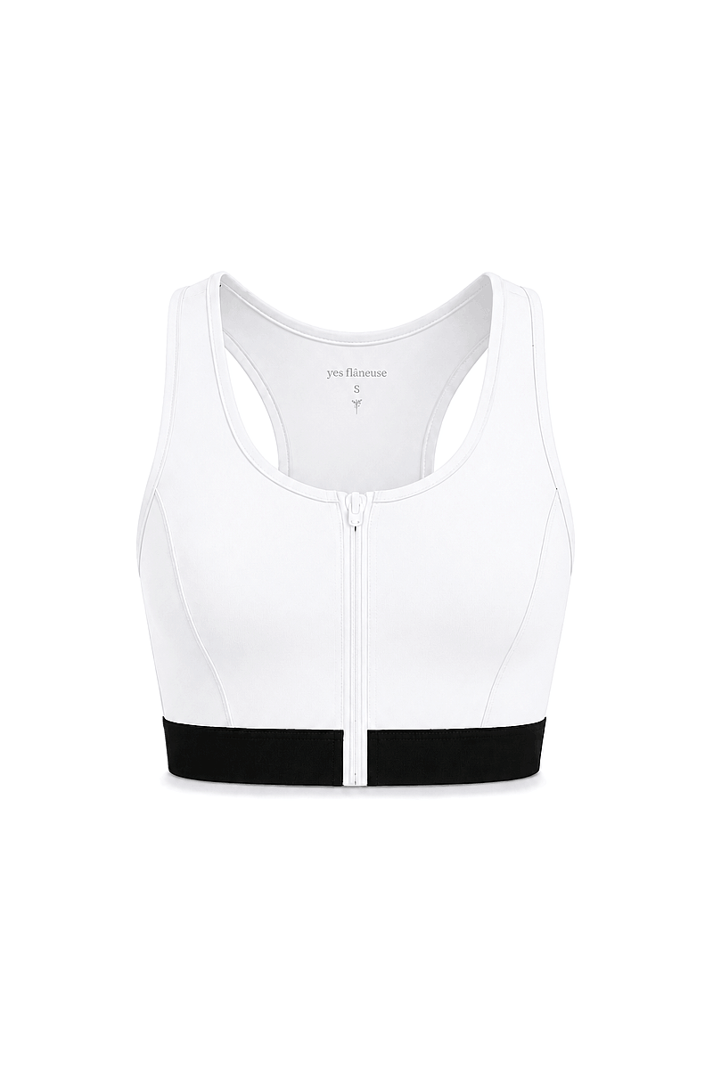 JASMINE - ZIP-UP FRONT DETAIL SPORTS BRA - 21