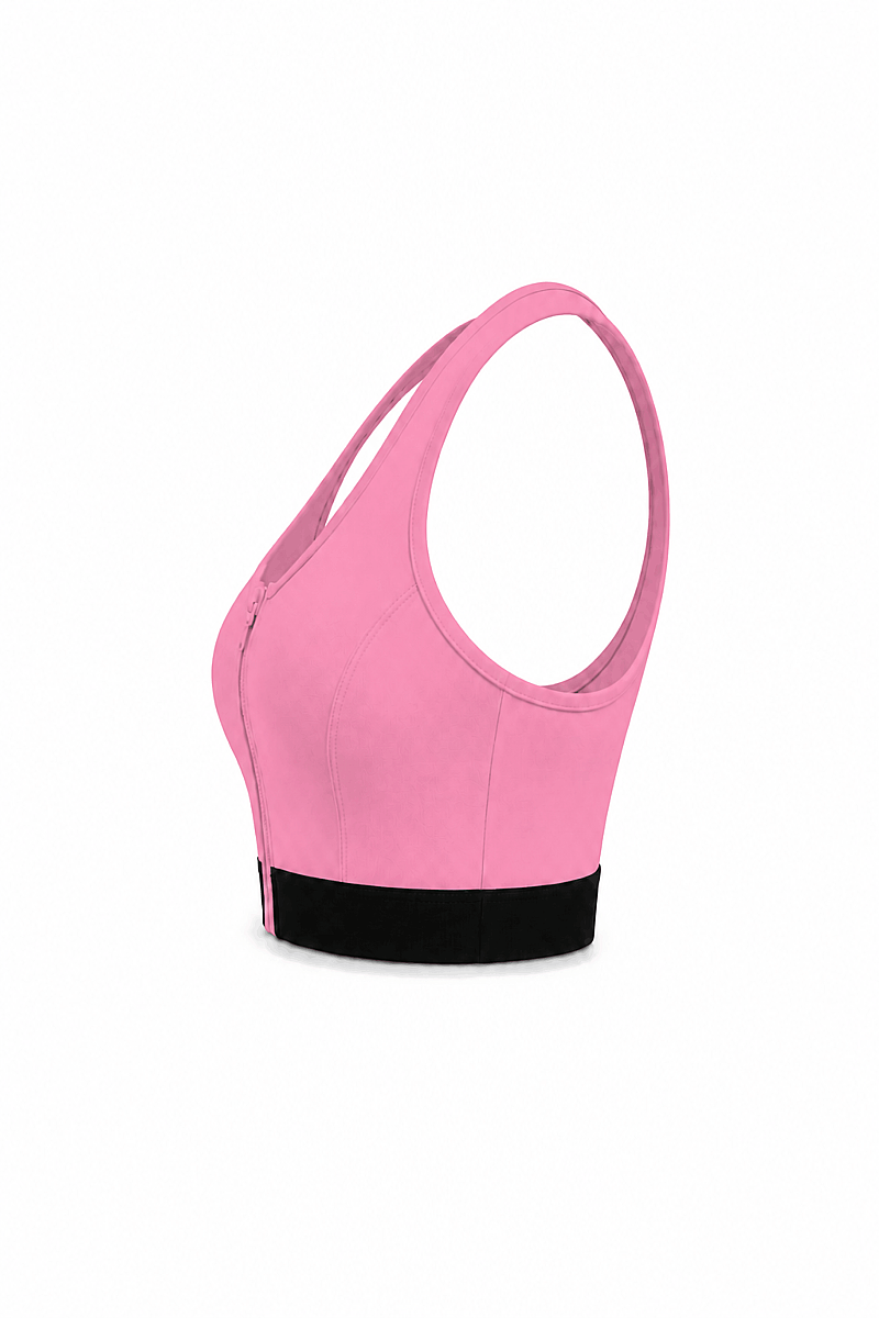 JASMINE - ZIP-UP FRONT DETAIL SPORTS BRA - 7