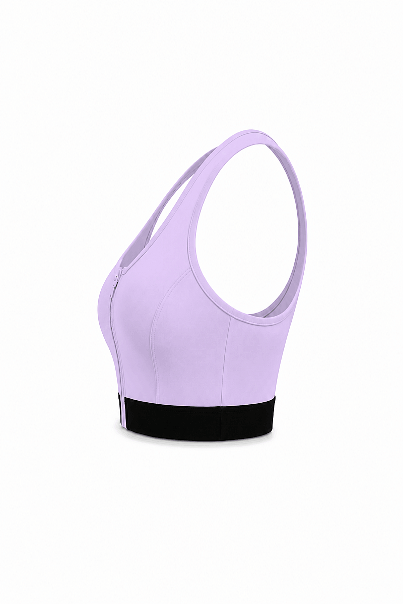 JASMINE - ZIP-UP FRONT DETAIL SPORTS BRA - 19