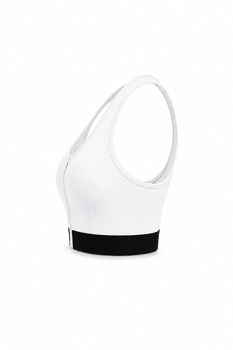 JASMINE - ZIP-UP FRONT DETAIL SPORTS BRA - 22