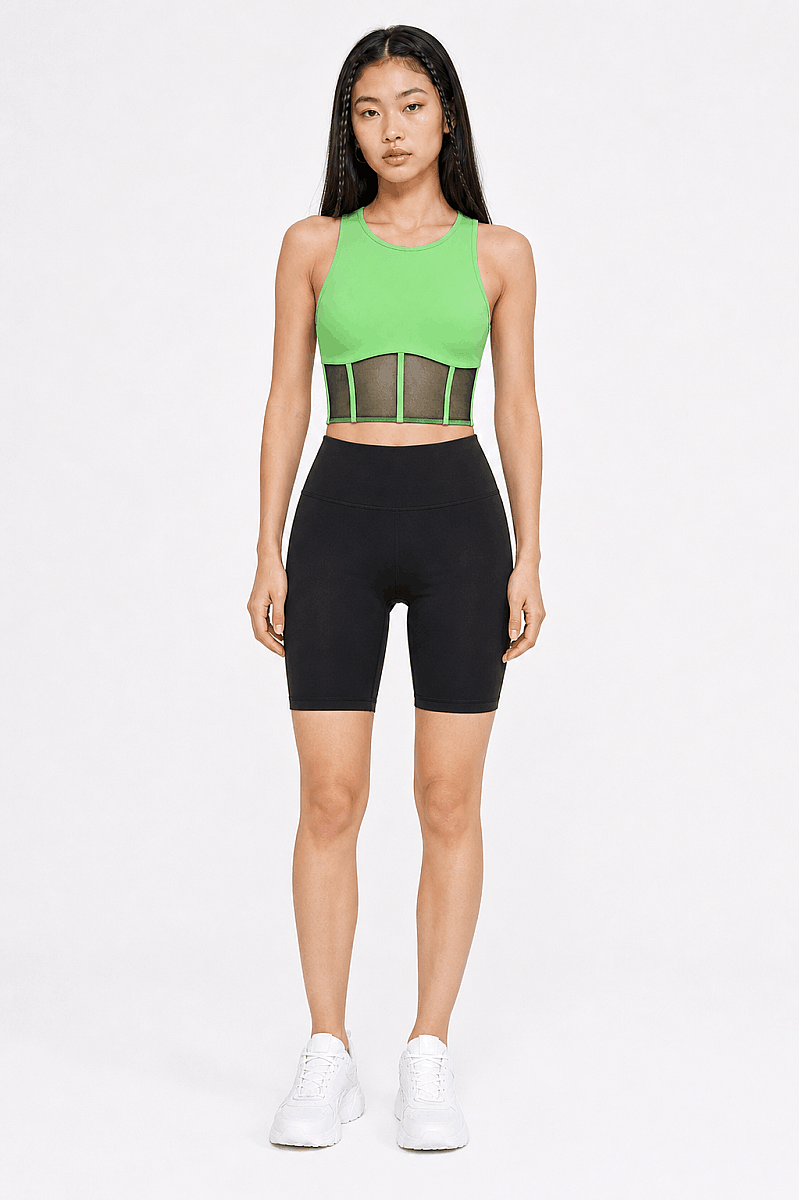 LUCIA - COLORBLOCK YÜKSEK BEL BIKER - 