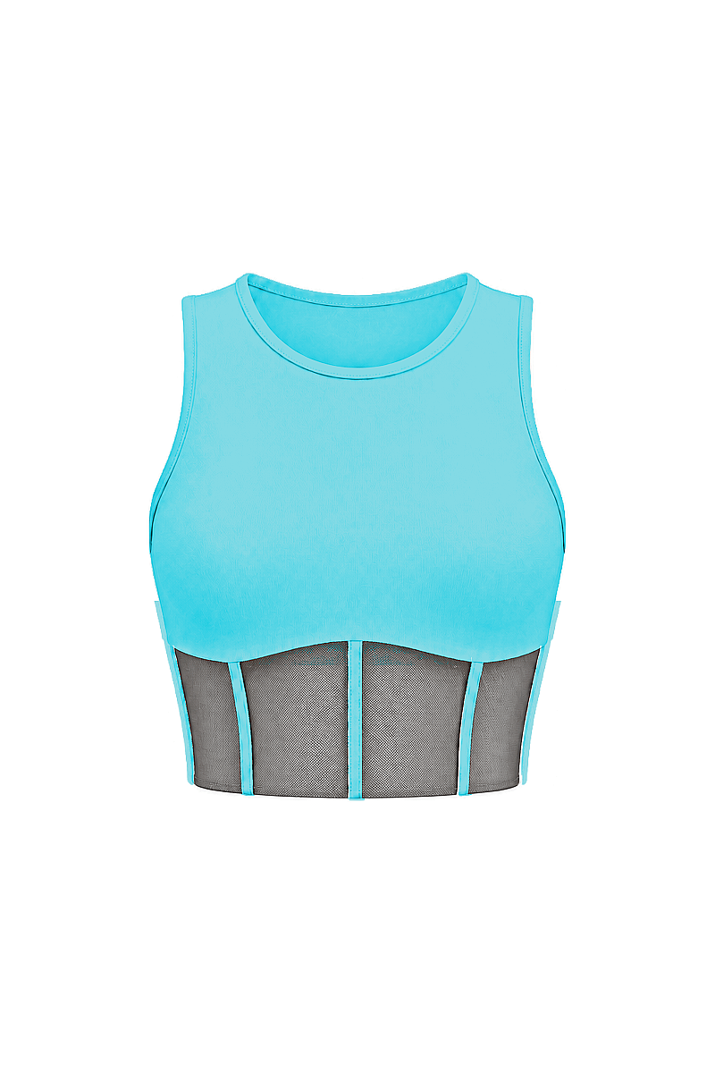 MARY - CORSET DETAIL SPORTS BRA - 12