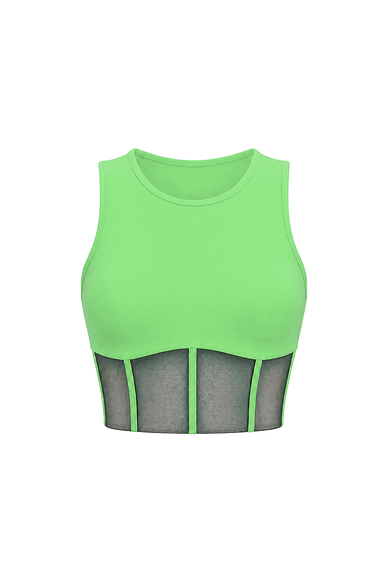 MARY - CORSET DETAIL SPORTS BRA - 3