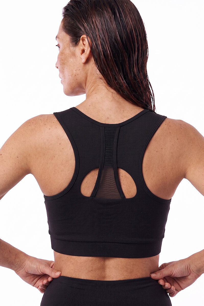 MERCURY -MESH PANEL CUT-OUTS SPORTS BRA - 10