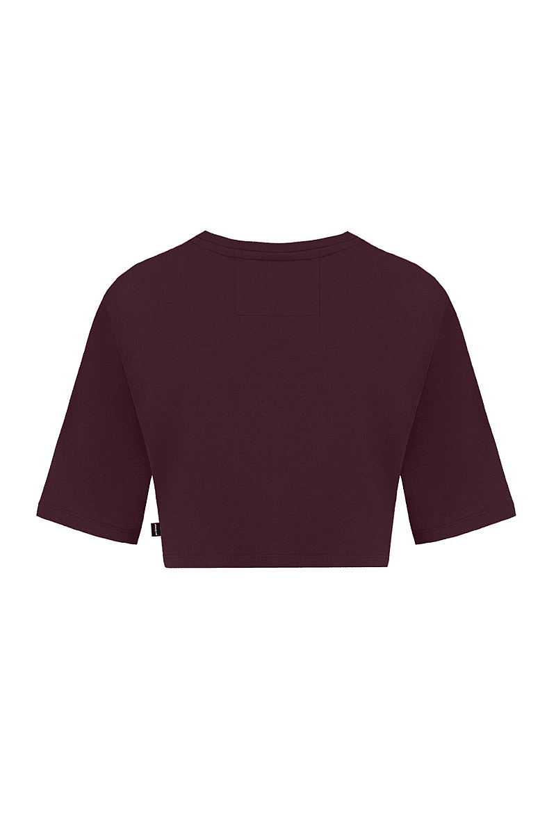MONROE - BİSİKLET YAKA BASIC CROP T-SHIRT - 3