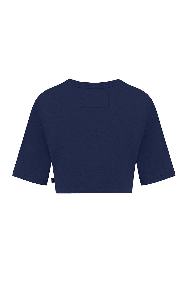 MONROE - BİSİKLET YAKA BASIC CROP T-SHIRT - 7
