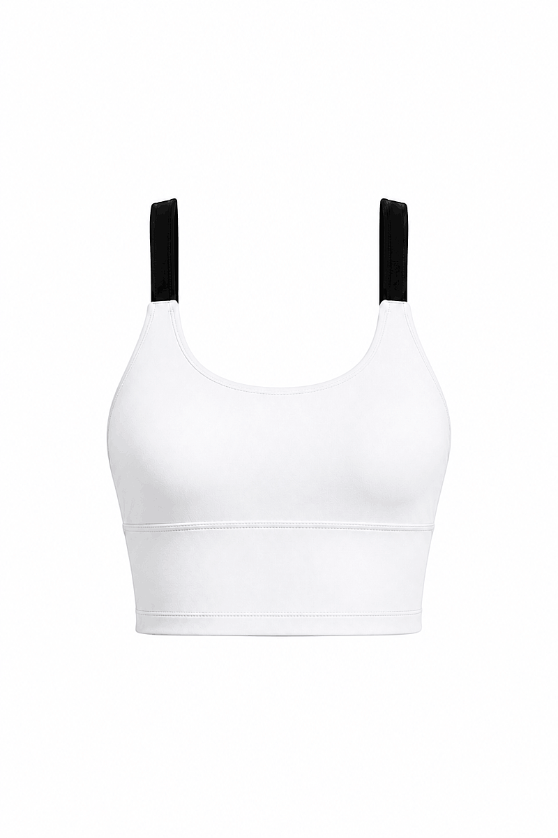 NAYLA - SCOOP NECK COLORBLOCK SPORTS BRA - 27