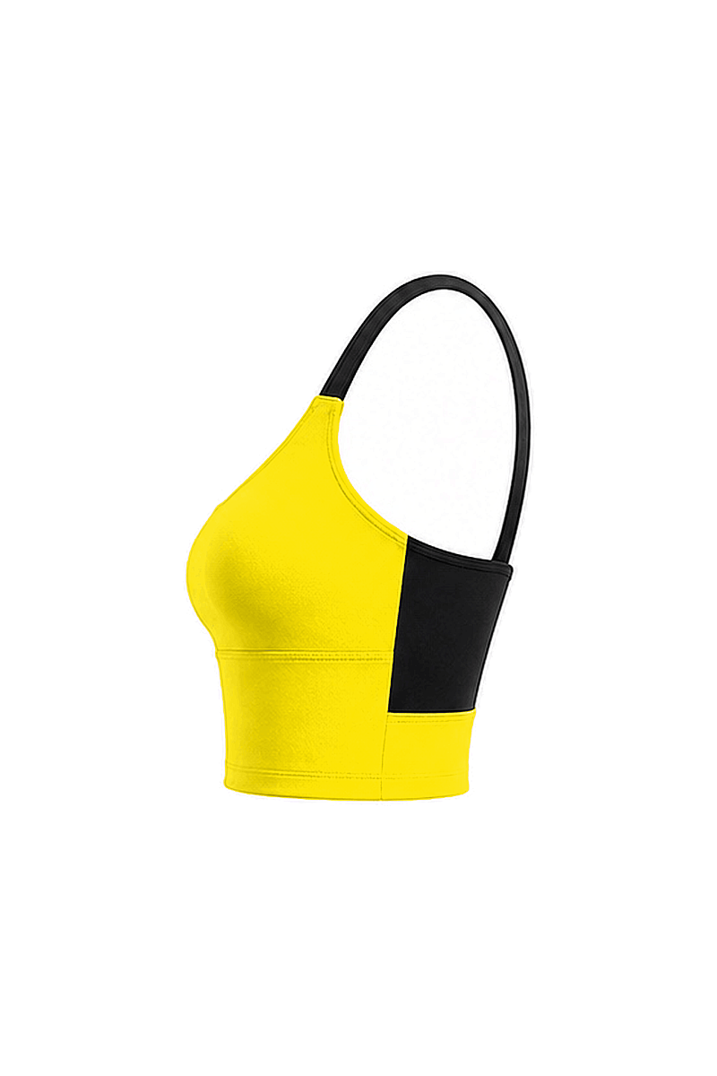 NAYLA - SCOOP NECK COLORBLOCK SPORTS BRA - 13