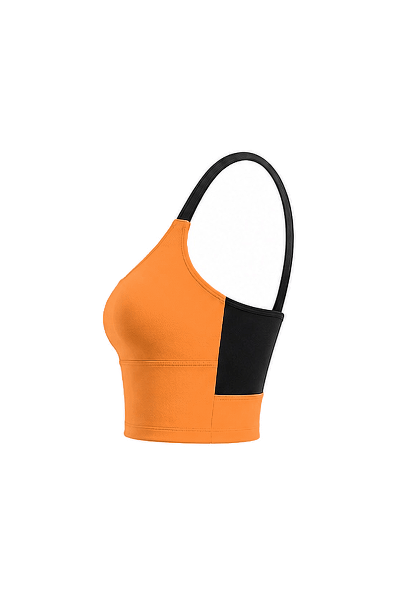NAYLA - SCOOP NECK COLORBLOCK SPORTS BRA - 21