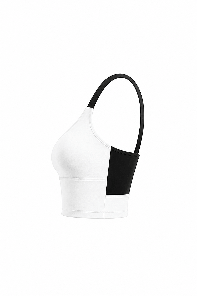 NAYLA - SCOOP NECK COLORBLOCK SPORTS BRA - 29