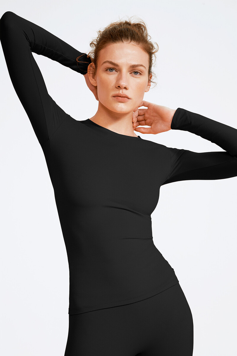 SAMANTHA - UZUN KOLLU SPOR T-SHIRT - 5
