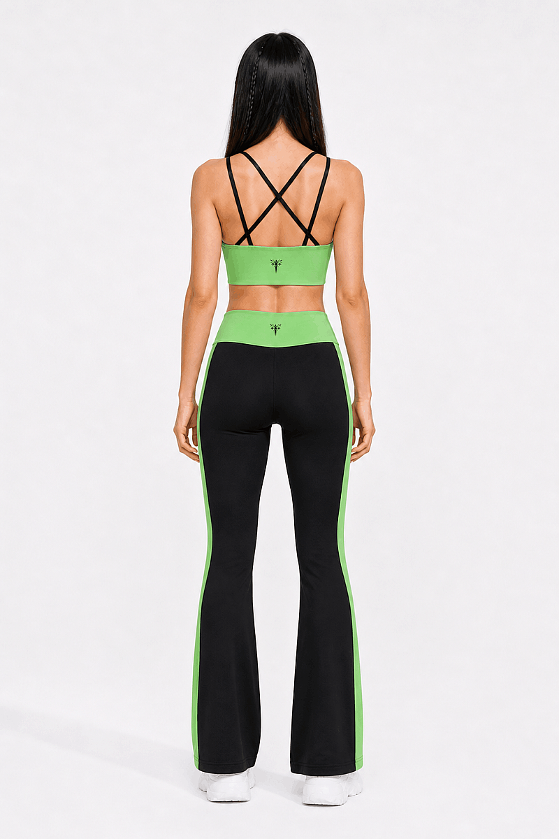 SHARON - DOUBLE CROSS STRAP BACK DETAIL SPORTS BRA - 4