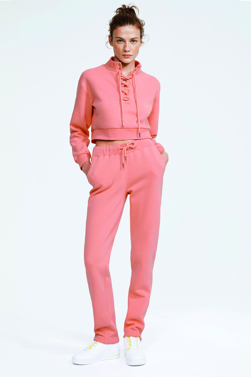 SHAWN - FLEECE YÜKSEK BEL DÜZ PAÇA EŞOFMAN ALT - 13