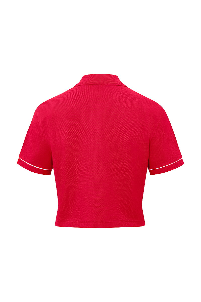 VERONICE - POLO YAKA CROP T-SHIRT - 16