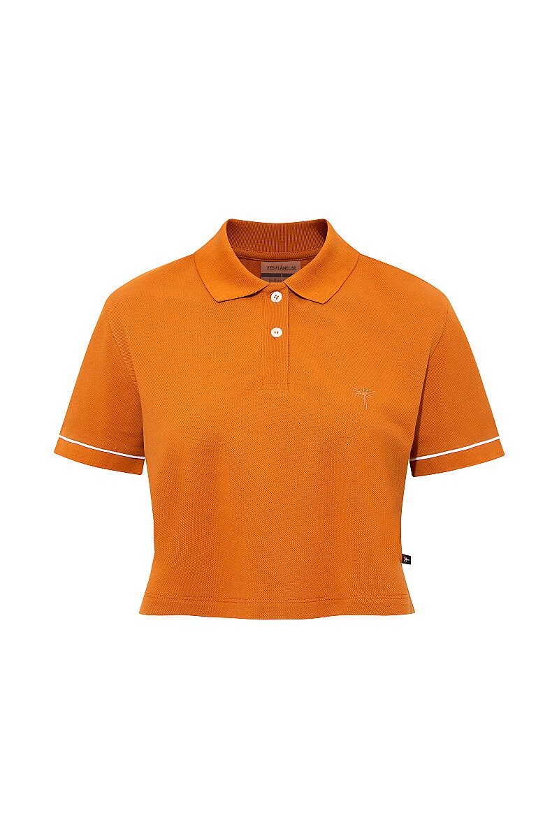 VERONICE - POLO NECK CROP T-SHIRT - 3