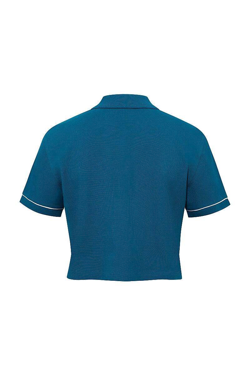 VERONICE - POLO NECK CROP T-SHIRT - 8