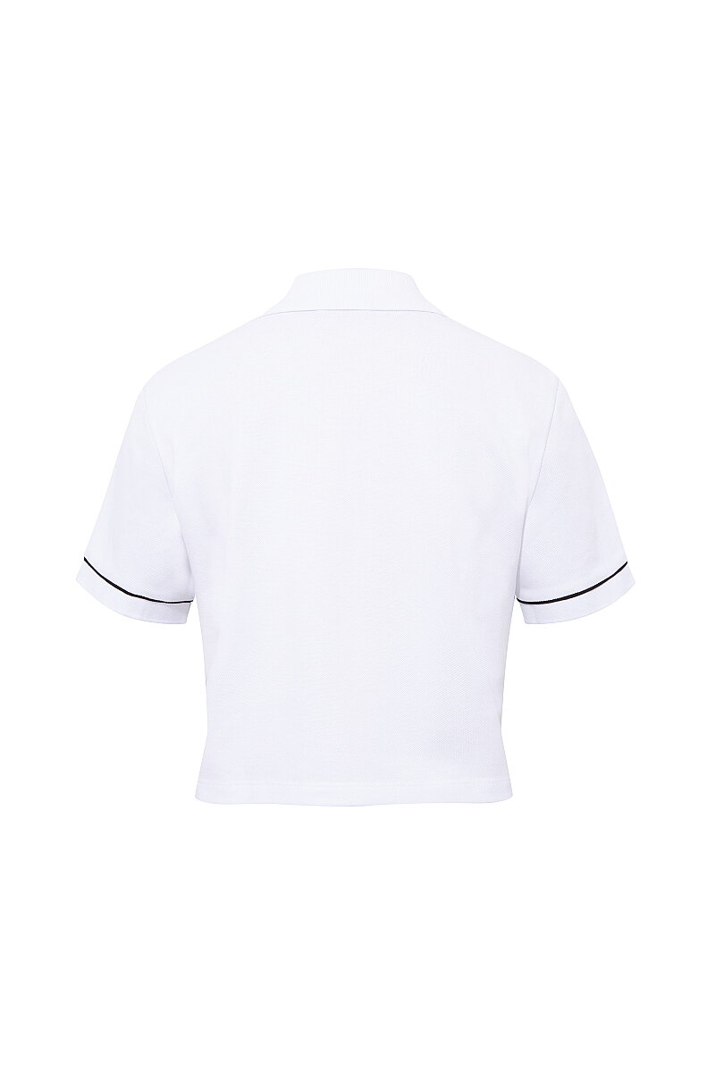VERONICE - POLO NECK CROP T-SHIRT - (1)
