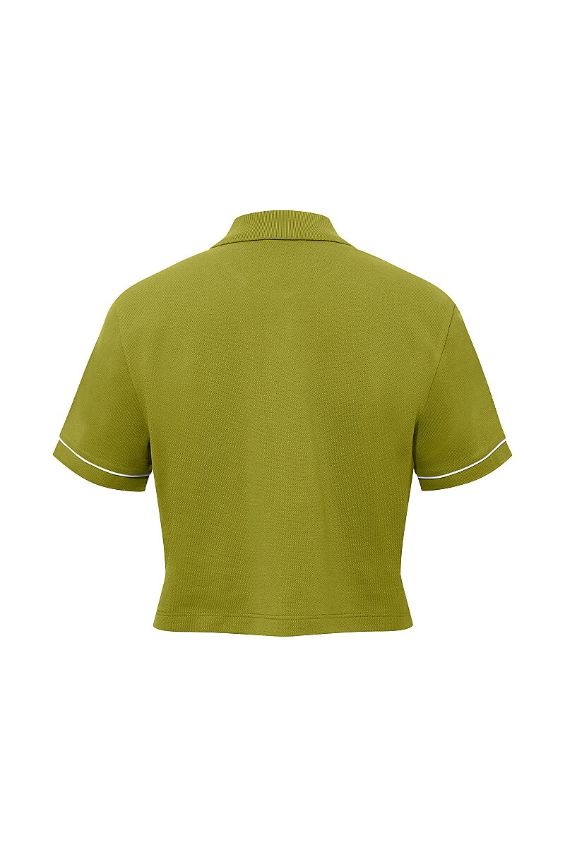 VERONICE - POLO NECK CROP T-SHIRT - 10
